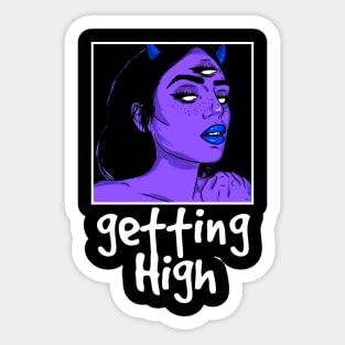 getting high Sticker